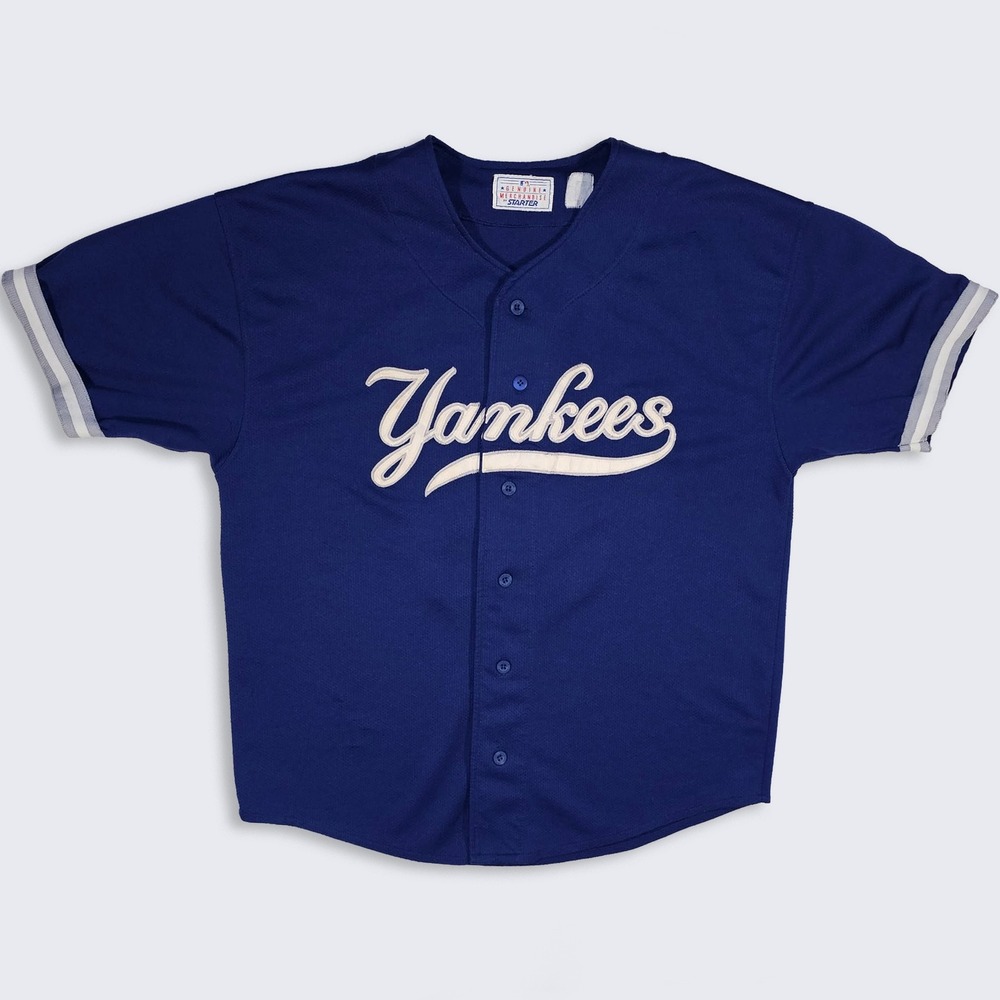 New York Yankees Vintage 90s Bernie Williams Starter Baseball Jersey